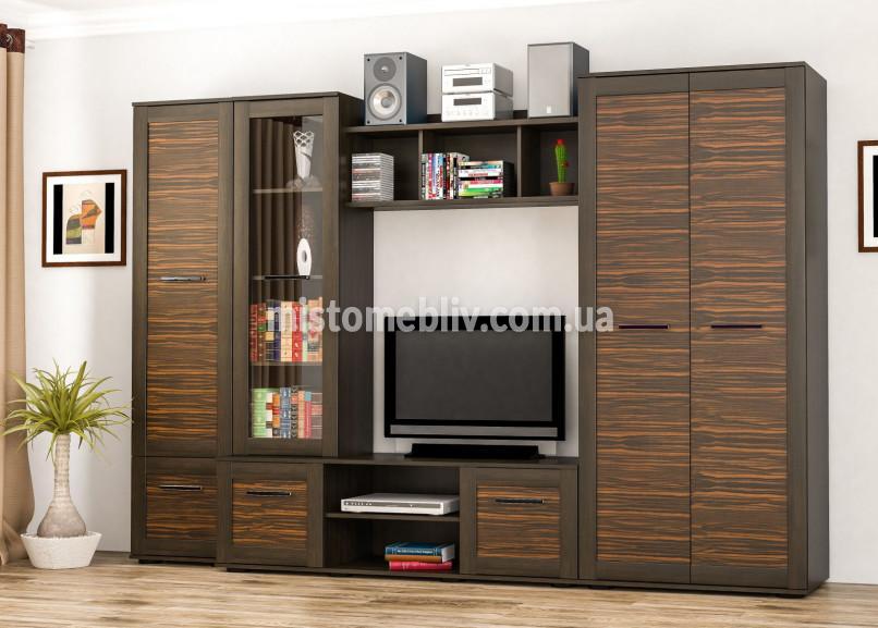 Стінка Конго Венге Меблі-Сервіс в магазіне Місто Меблів. ☎(099) 199-01-01. Стінка Конго Венге придбати онлайн. ➤ Ціна від виробника. ✓ Доставка по Україні. ✪ Гарантія.